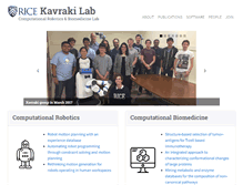 Tablet Screenshot of kavrakilab.org